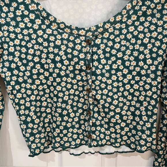 Wallflower green with yellow floral print size medium - Picture 3 of 8